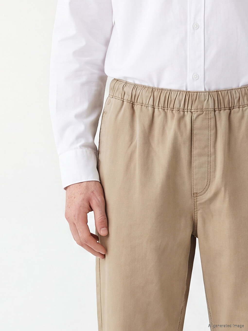 Gabardine Relaxed Fit Men's Trousers-2