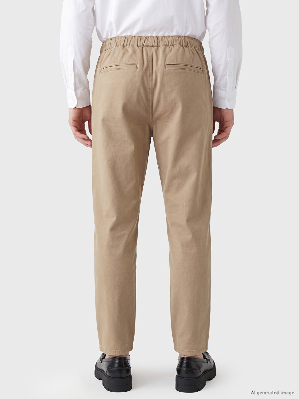 Gabardine Relaxed Fit Men's Trousers-3