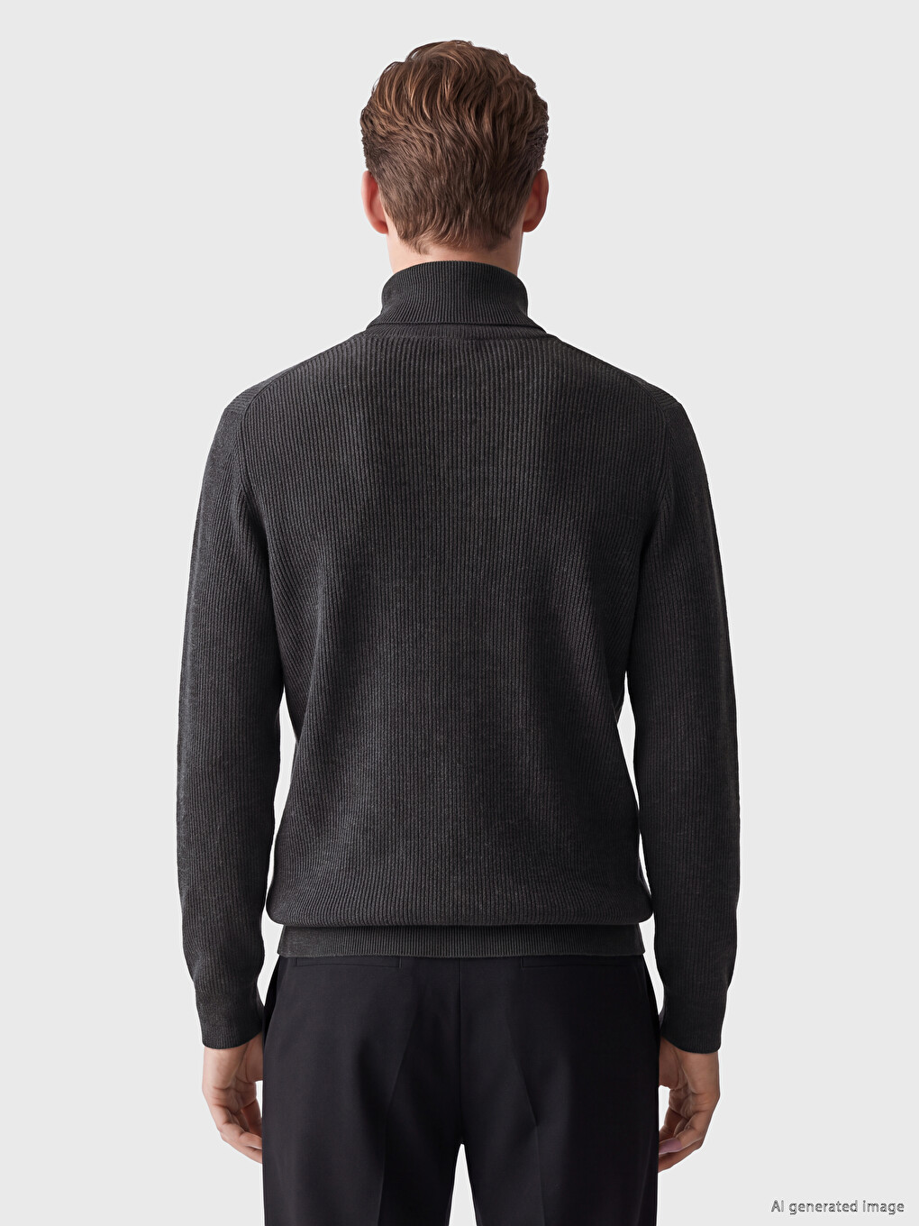 Mock Neck Men's Knitwear Sweater-3