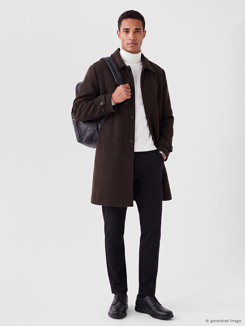 Man Brown Coatigan-1