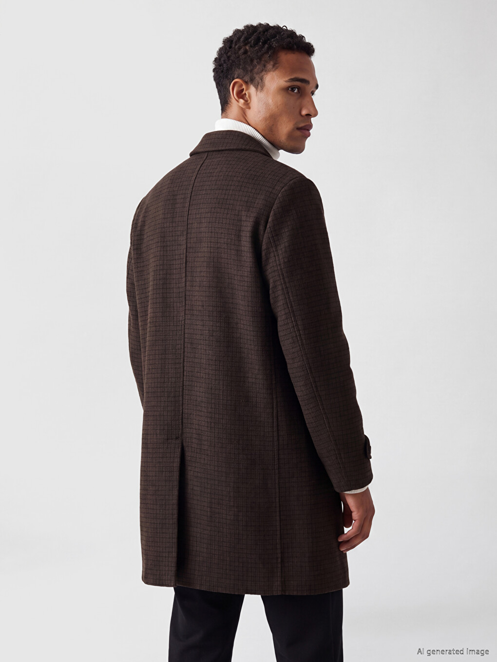Man Brown Coatigan-2