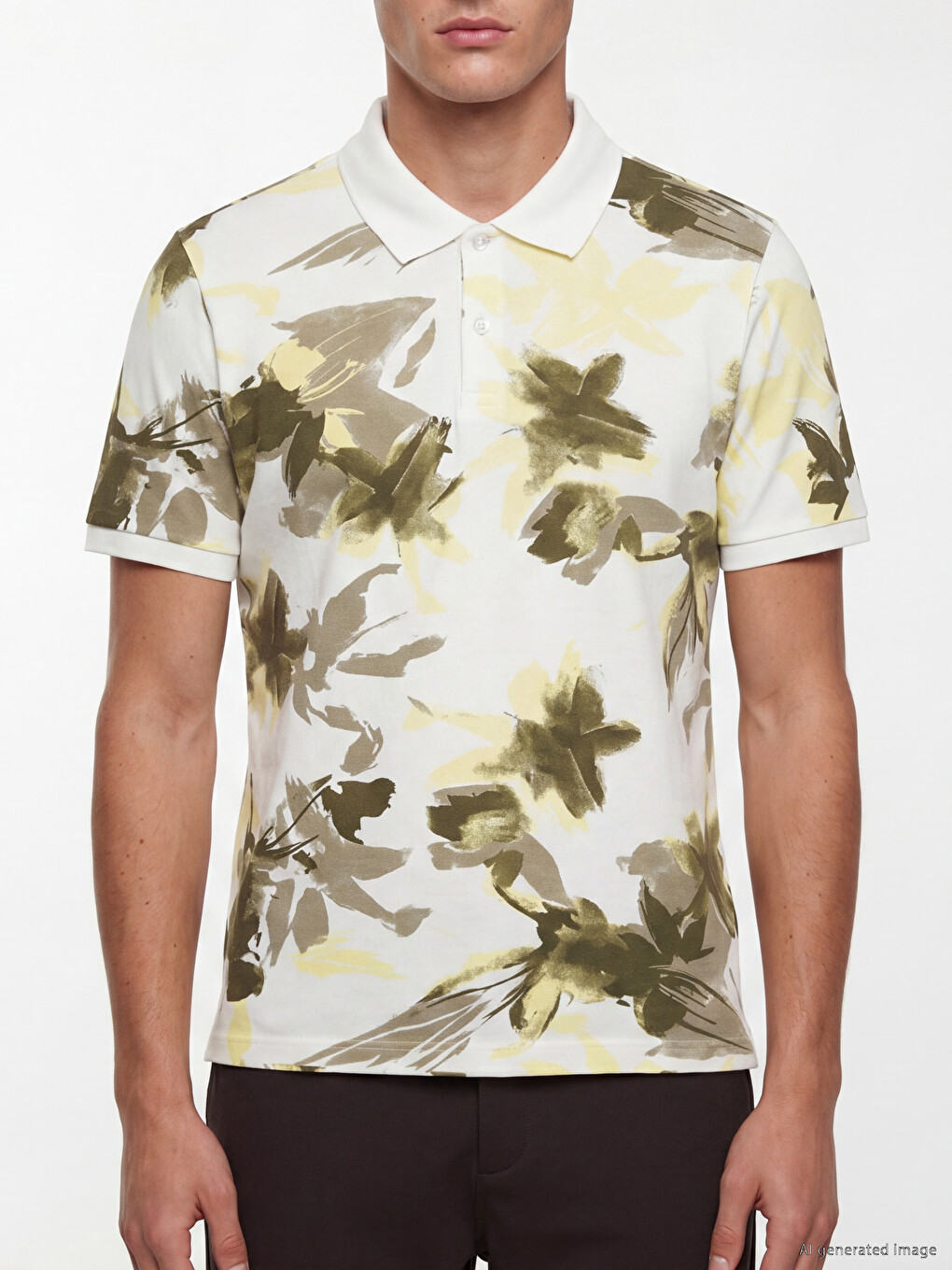 Mann Gelb T-shirt-2