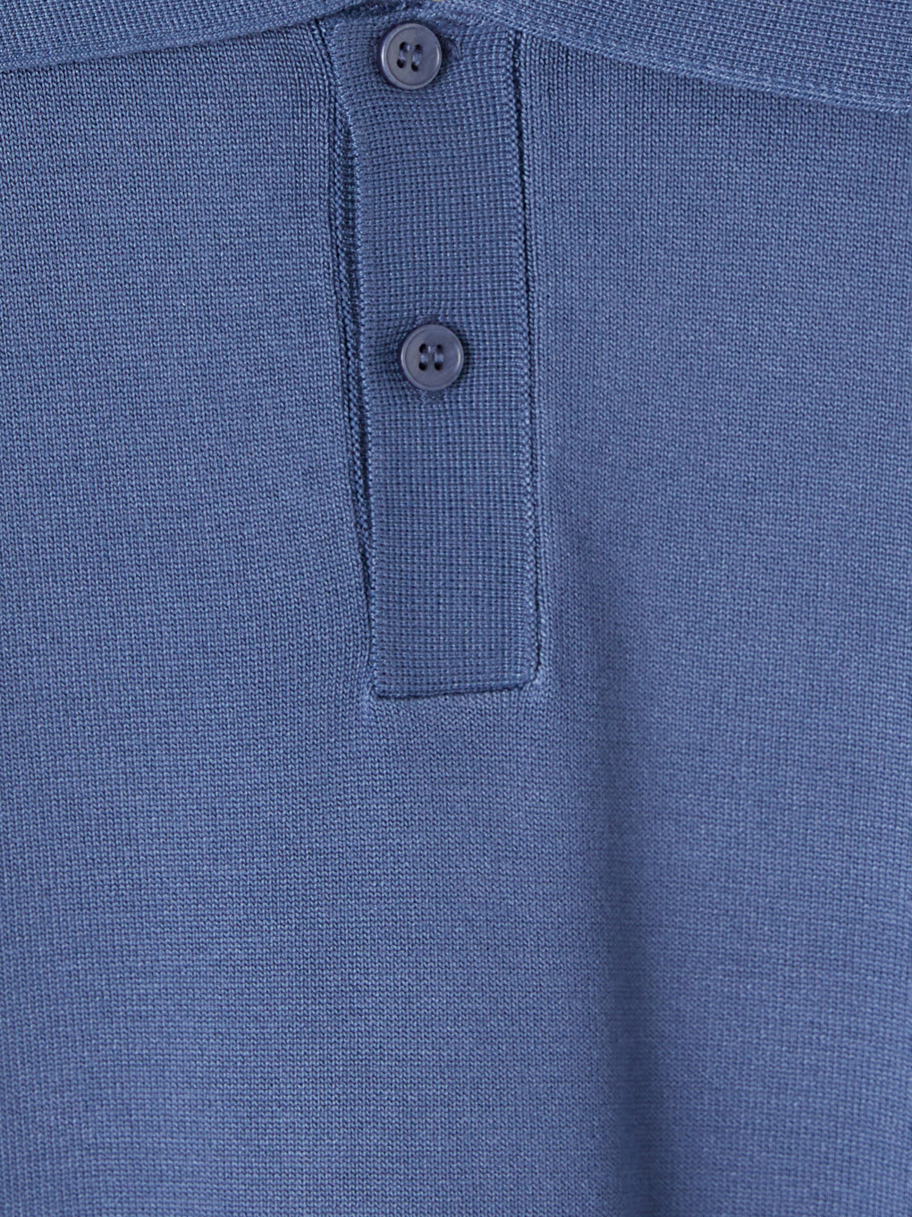İndigo Polo Yaka Erkek Triko Kazak-2