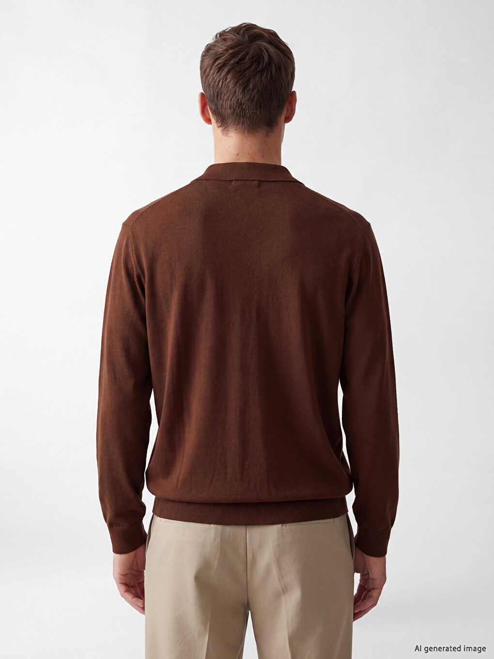 Polo Collar Men's Knitwear Sweater-3