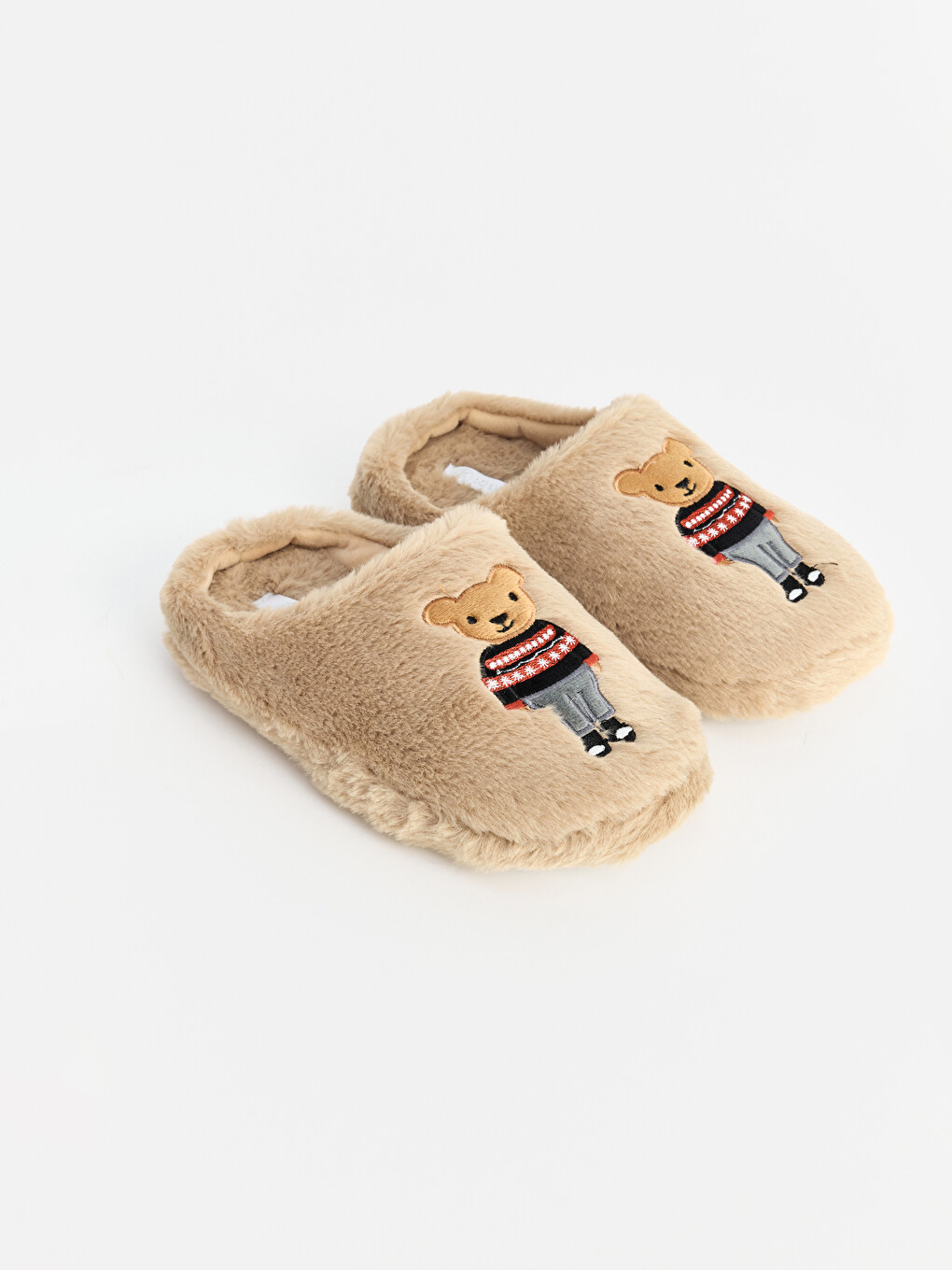 Figured Plush Girls' Home Slipper