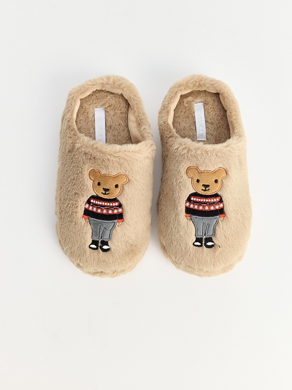 Figured Plush Girls' Home Slipper-2