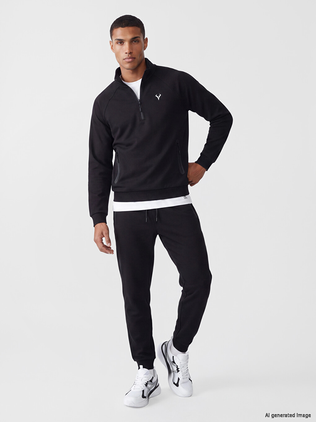 Man Black Sweatshirt-1