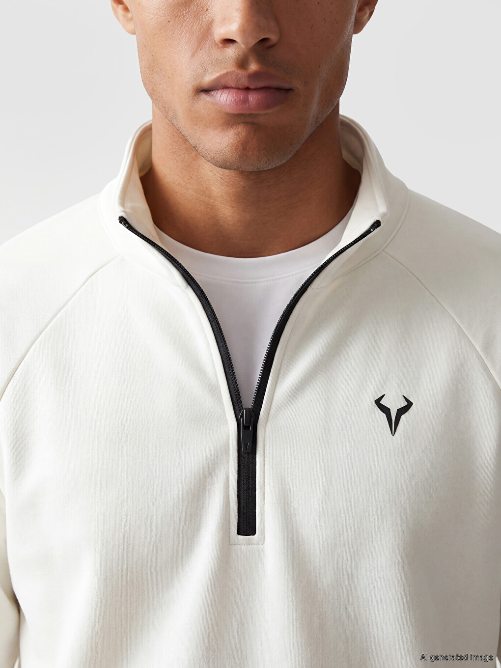 Man Ecru Sweatshirt-2