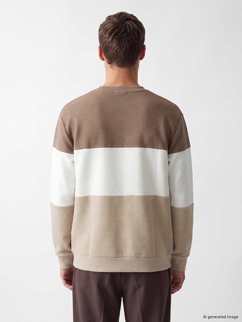 Color Block Men's Sweatshirt-3
