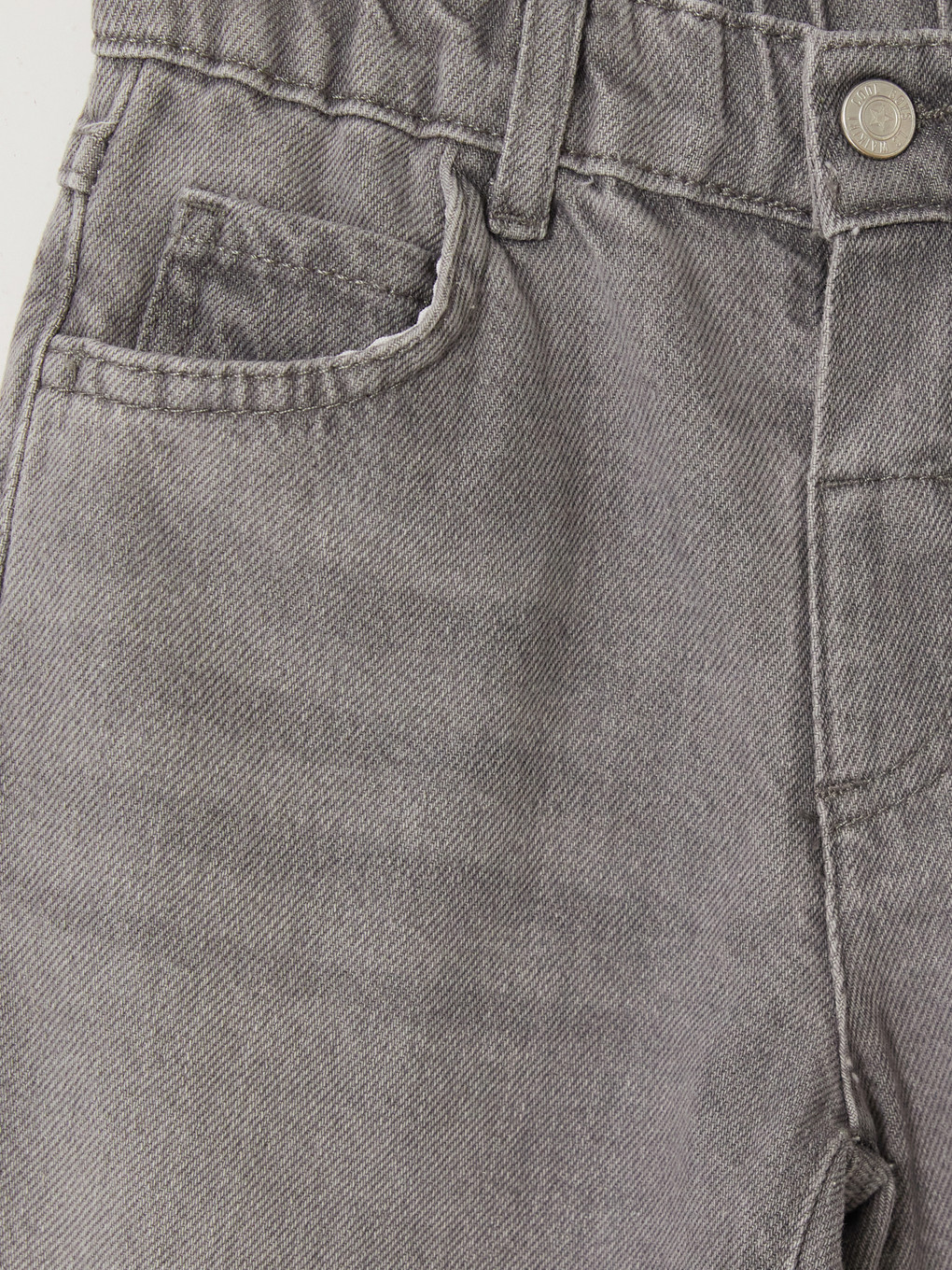 Gri Erkek Çocuk Jean Pantolon-1
