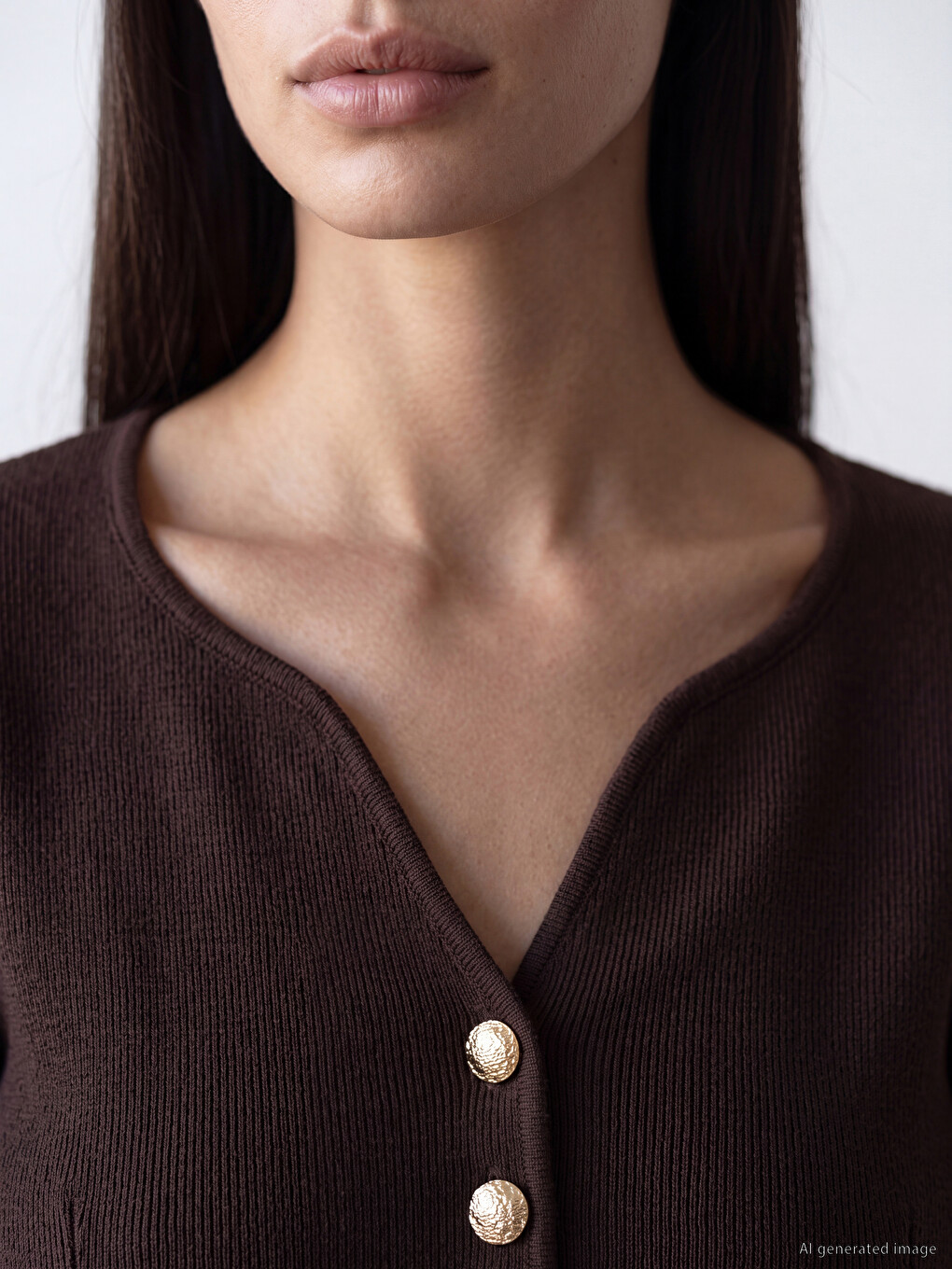 V Neck Women's Knitwear Cardigan-2