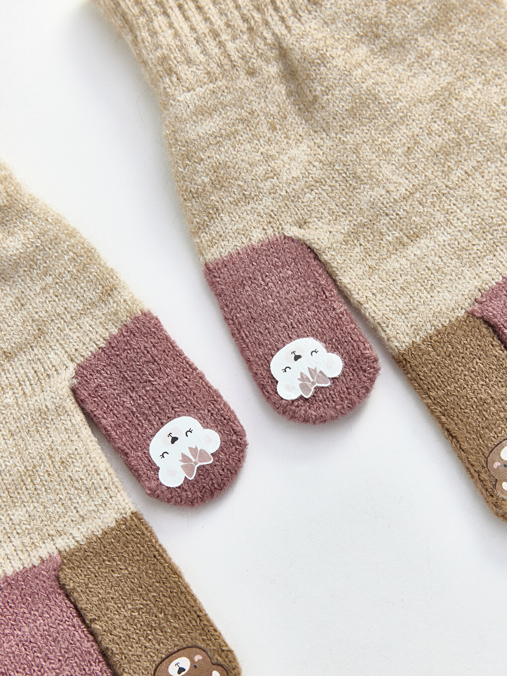Baby-mädchen Beige Handschuhe-1