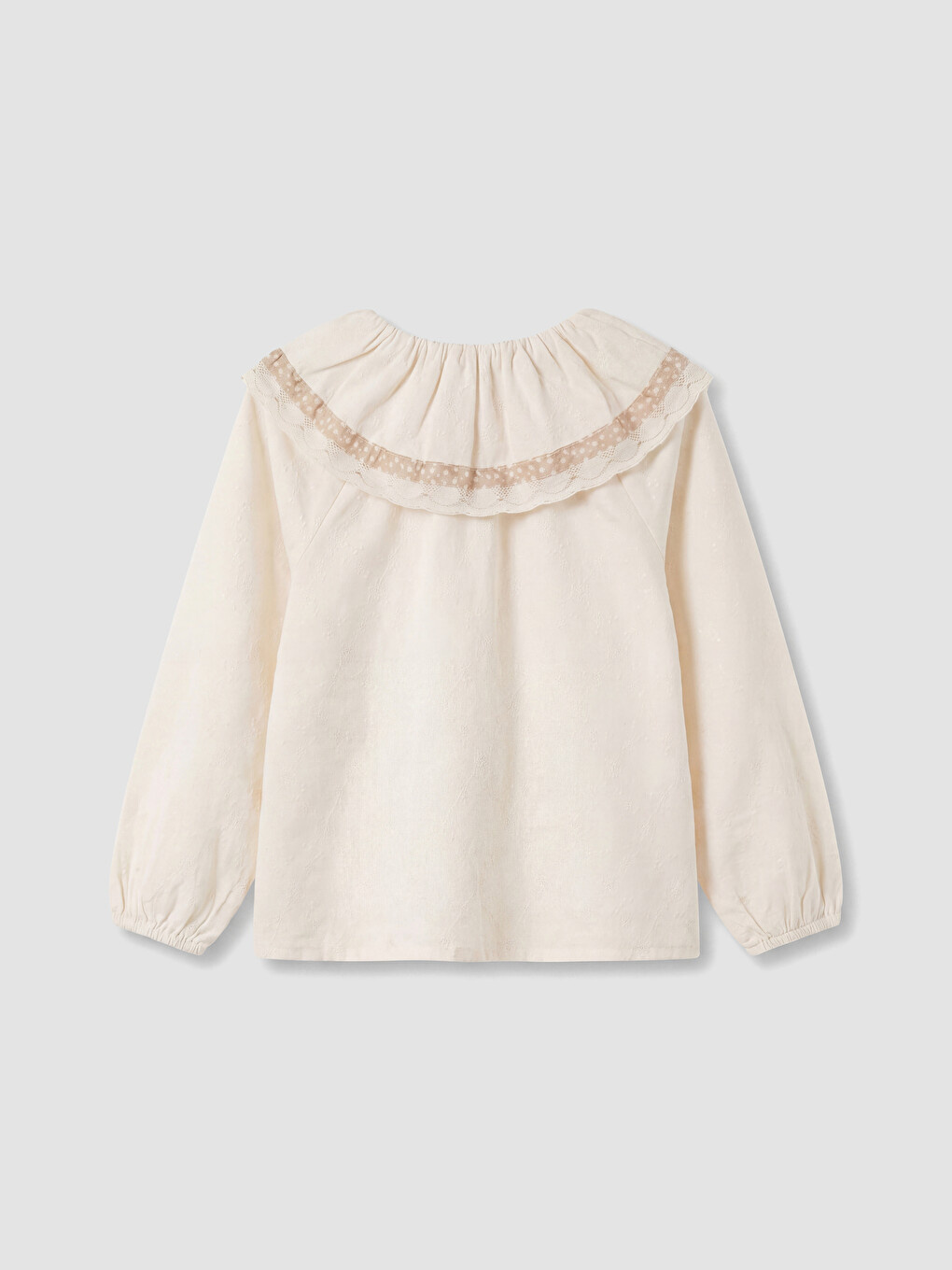Embroidery Detailed Girls' Blouse-2