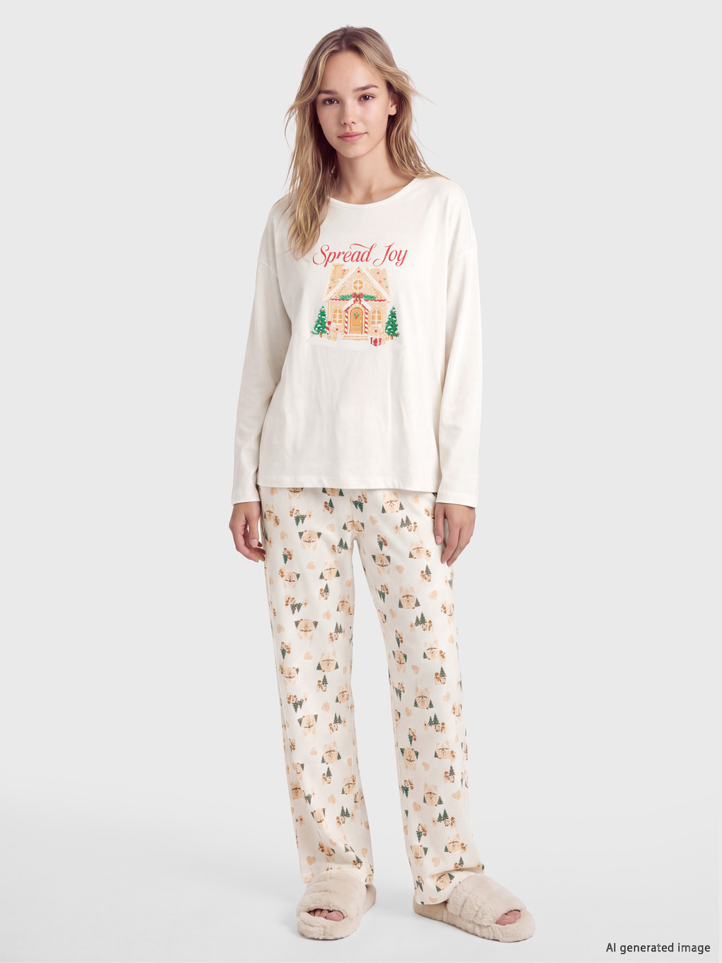 Woman Ecru Pyjama Set