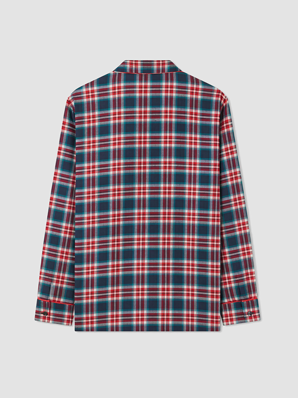 Gömlek Yaka Ekose Kadın Pijama Takımı-7