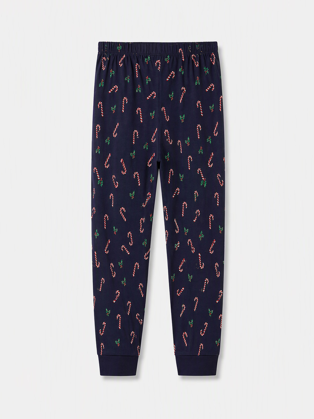 Lacivert Yılbaşı Temalı Kadın Pijama Takımı-4