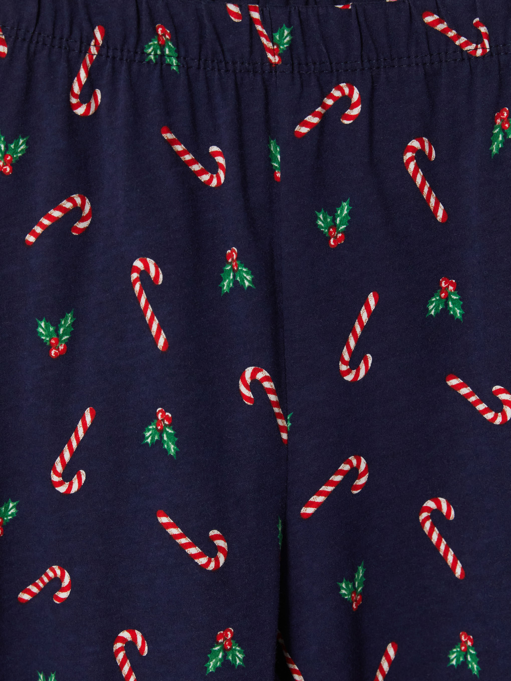 Lacivert Yılbaşı Temalı Kadın Pijama Takımı-6