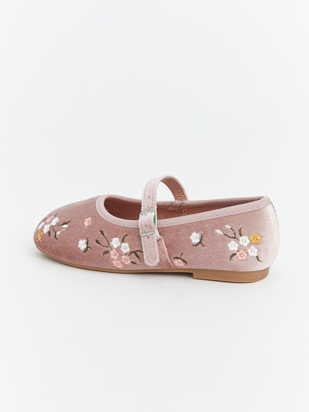 Girls' Embroidered Ballet Flats-1