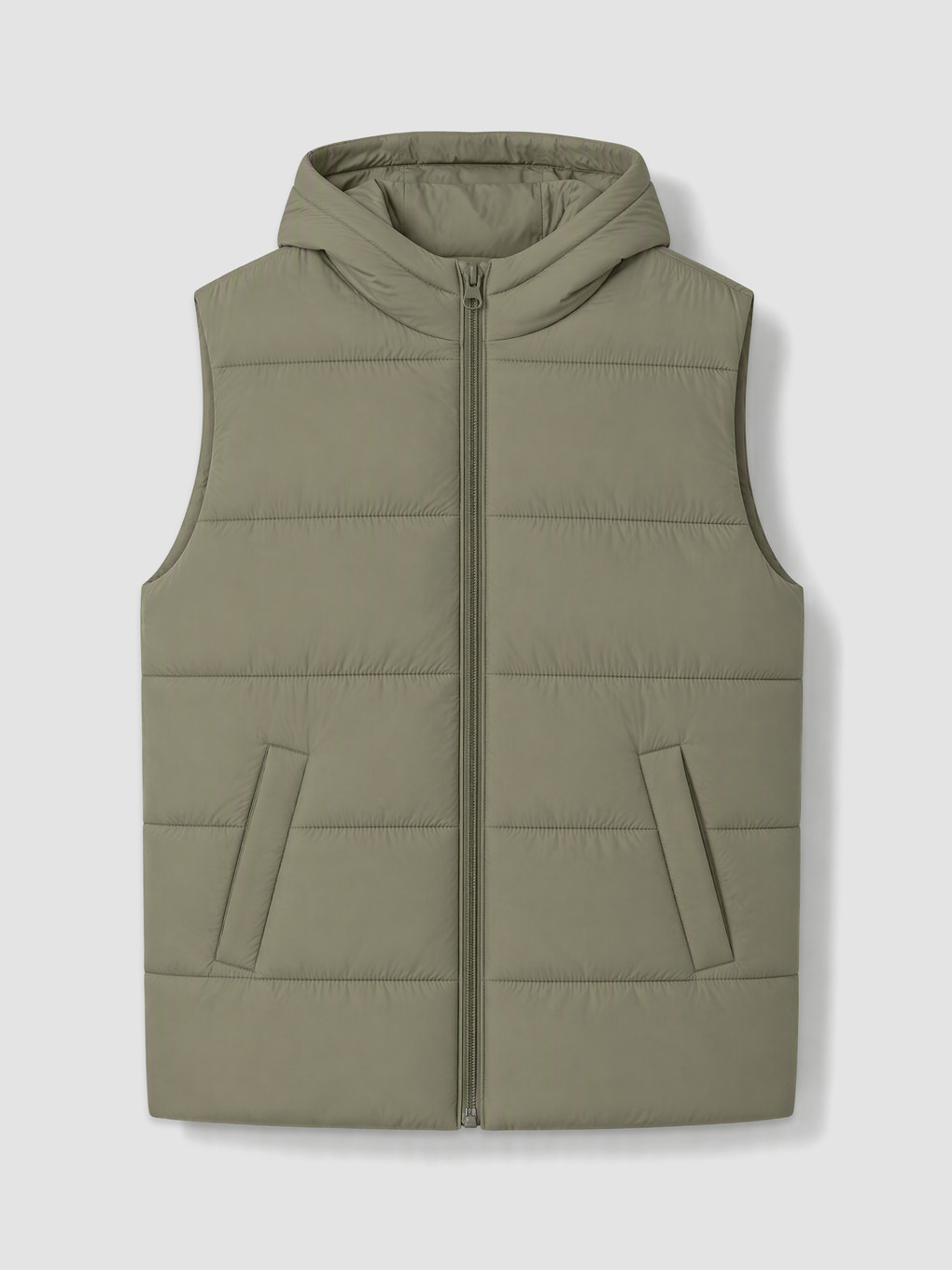 Boy Khaki Puffer Gilet