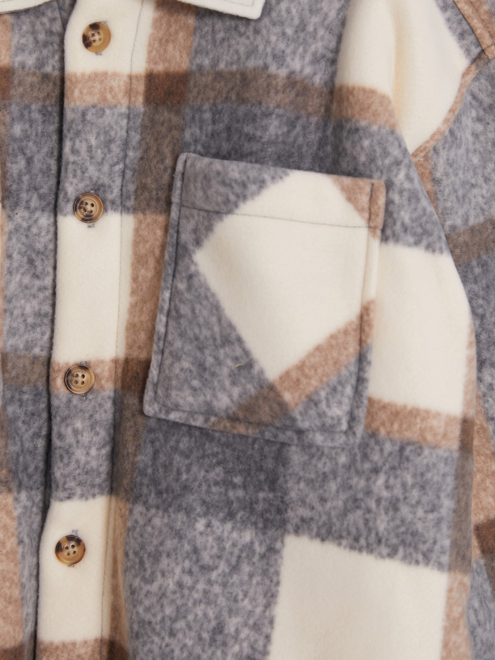 Plaid Boys' Shirt Jacket-2