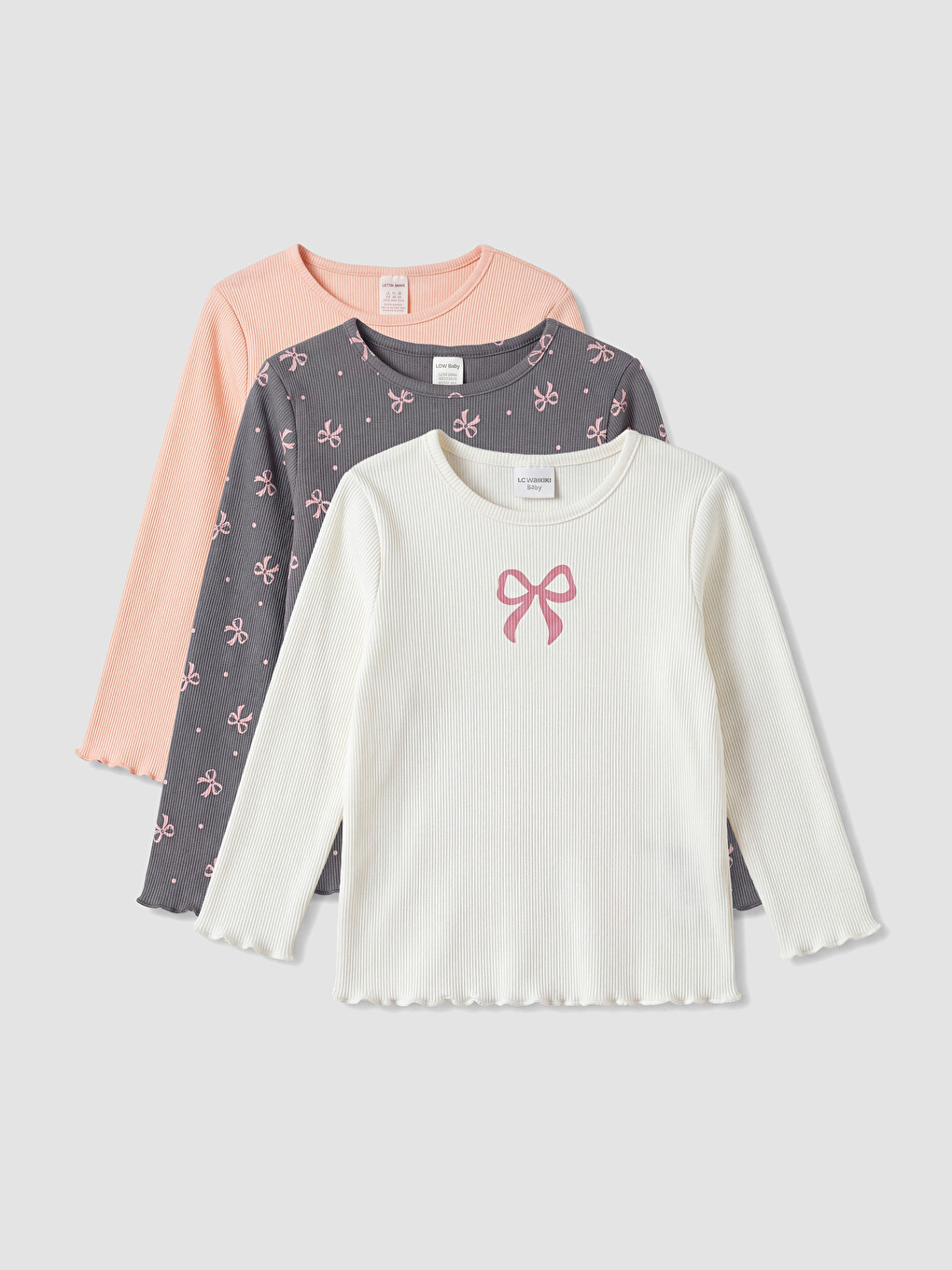 3-pack Printed Baby Girls' T-shirt