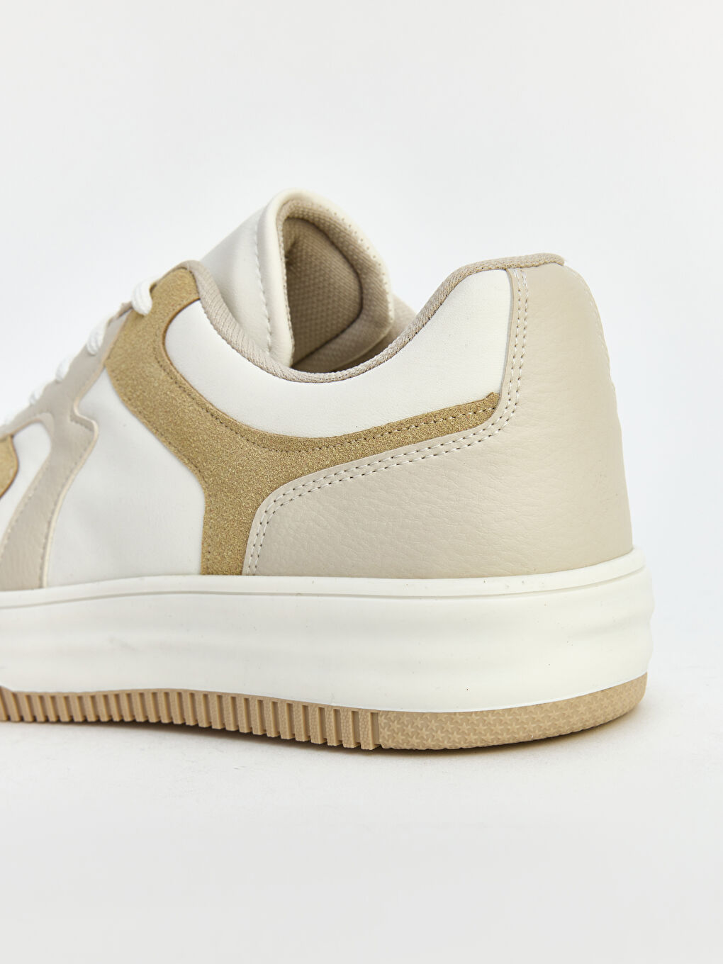 Bej Kalın Tabanlı Kadın Spor Ayakkabı-3