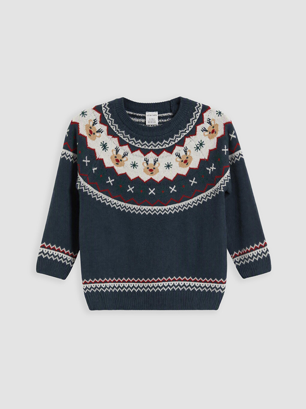 Crew Neck Baby Boys' Knitwear Sweater
