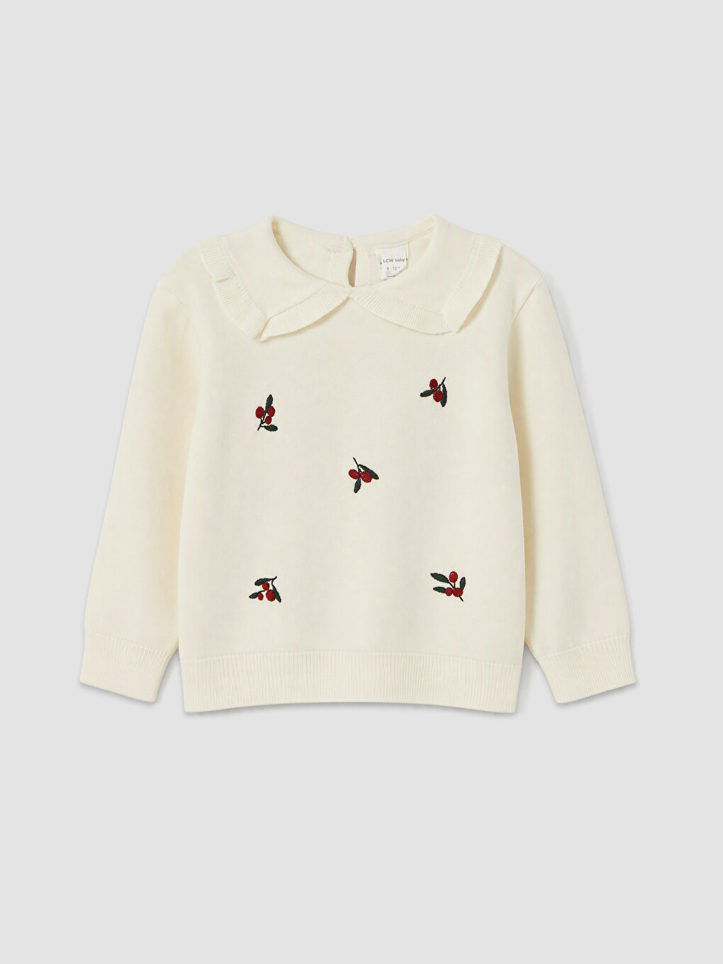 Embroidered Baby Girls' Knitwear Set-1