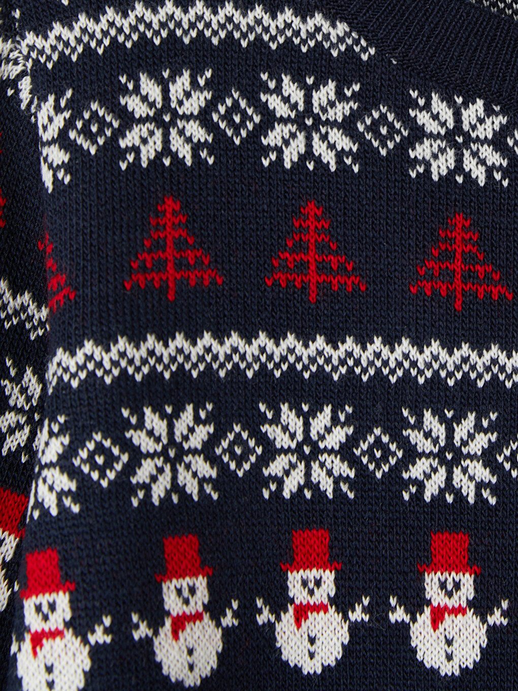 Crew Neck New Year's Themed Boys' Knitwear Sweater-1