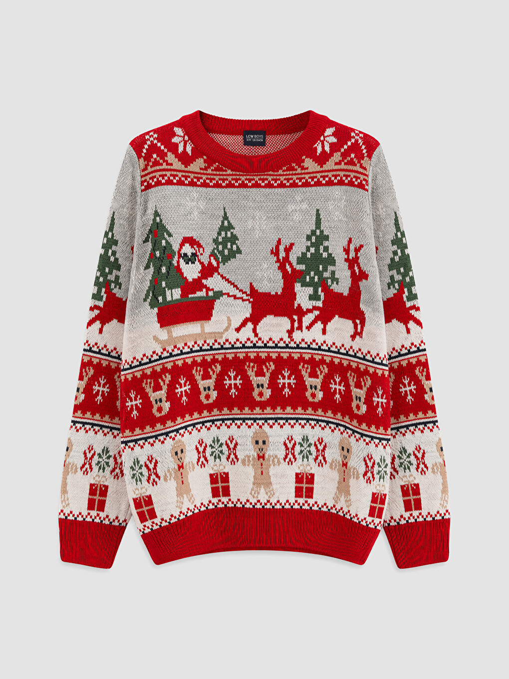 New Year Themed Boys' Knitwear Sweater
