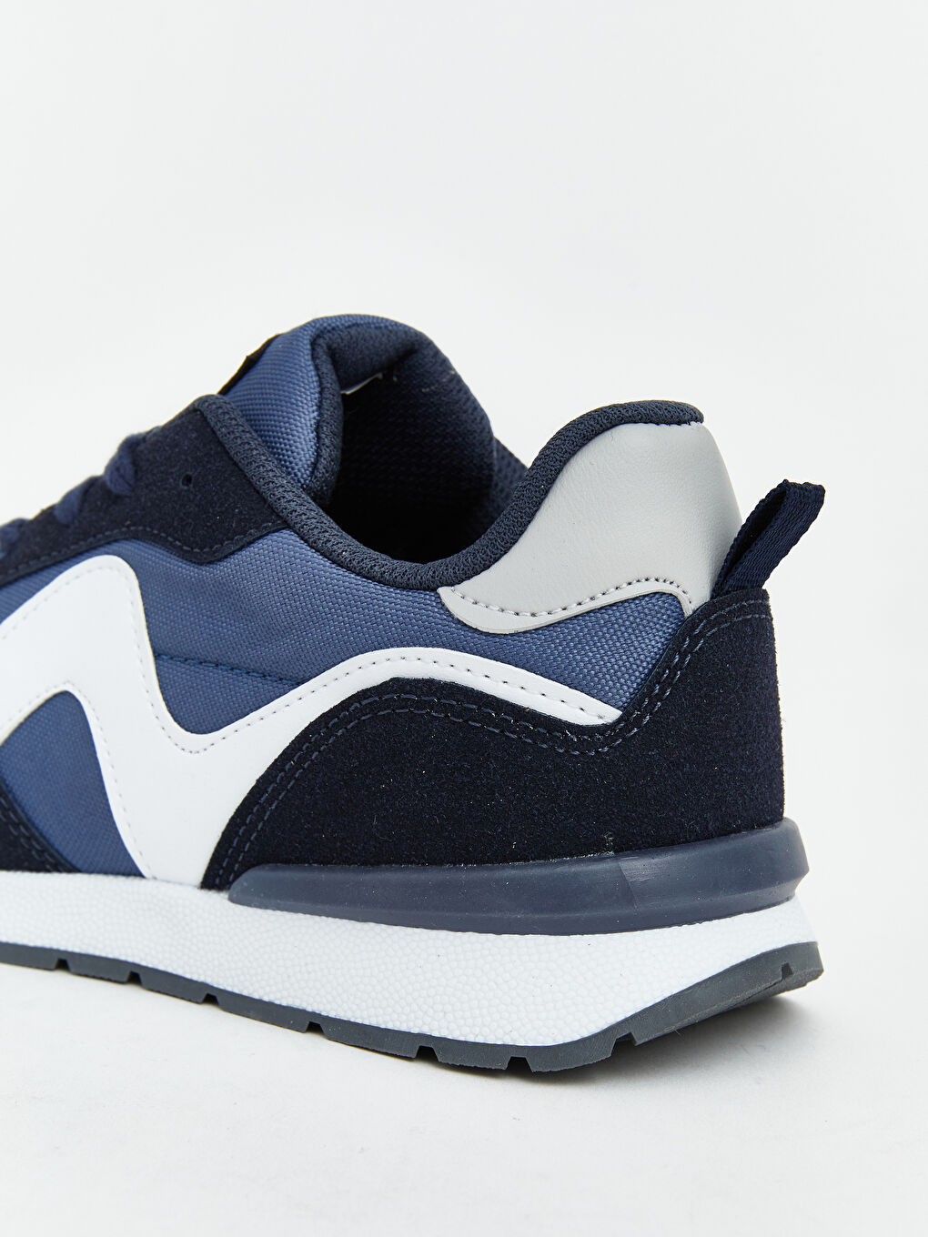 Lacivert Süet Görünümlü Erkek Çocuk Spor Ayakkabı-4