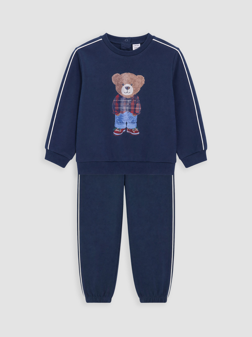 Bear Teddy Printed Baby Boys' Tracksuit Set