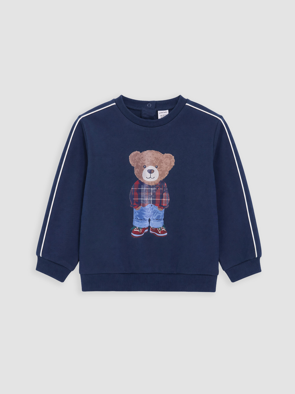 Bear Teddy Printed Baby Boys' Tracksuit Set-1