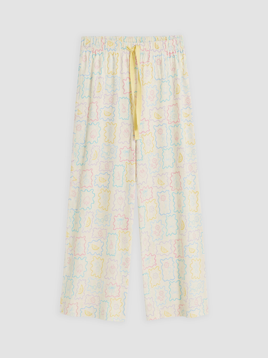 Crew Neck Floral Women's Pyjamas Set-2