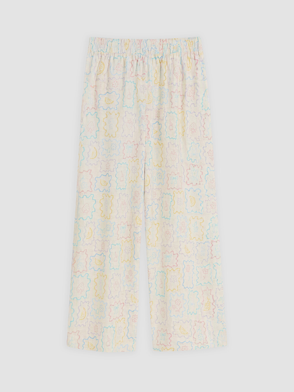 Crew Neck Floral Women's Pyjamas Set-4