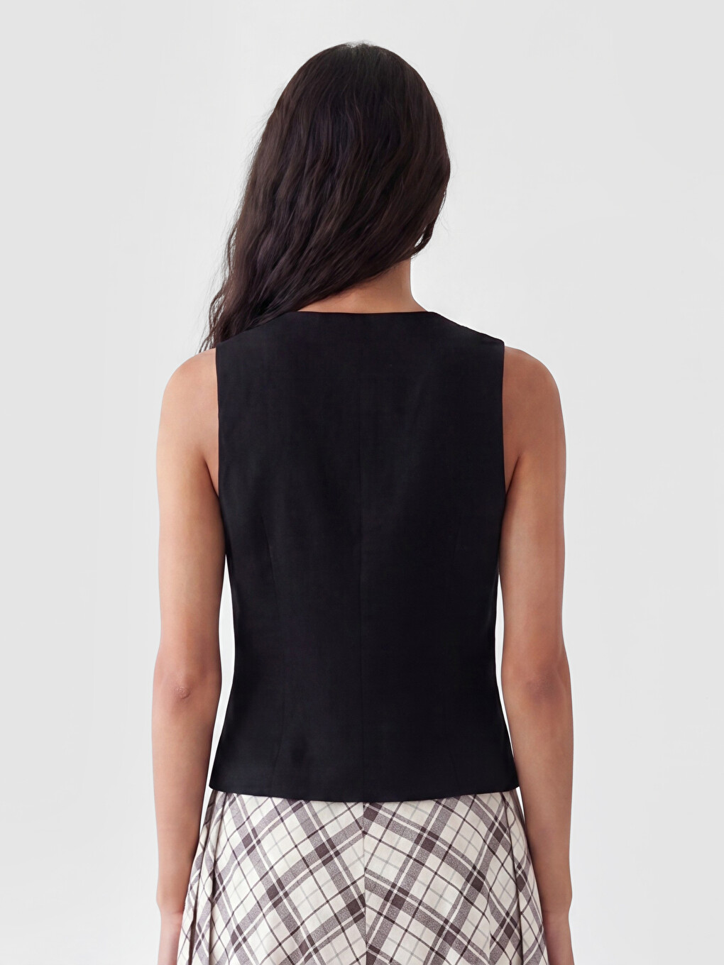 Woman Black Waistcoat-3