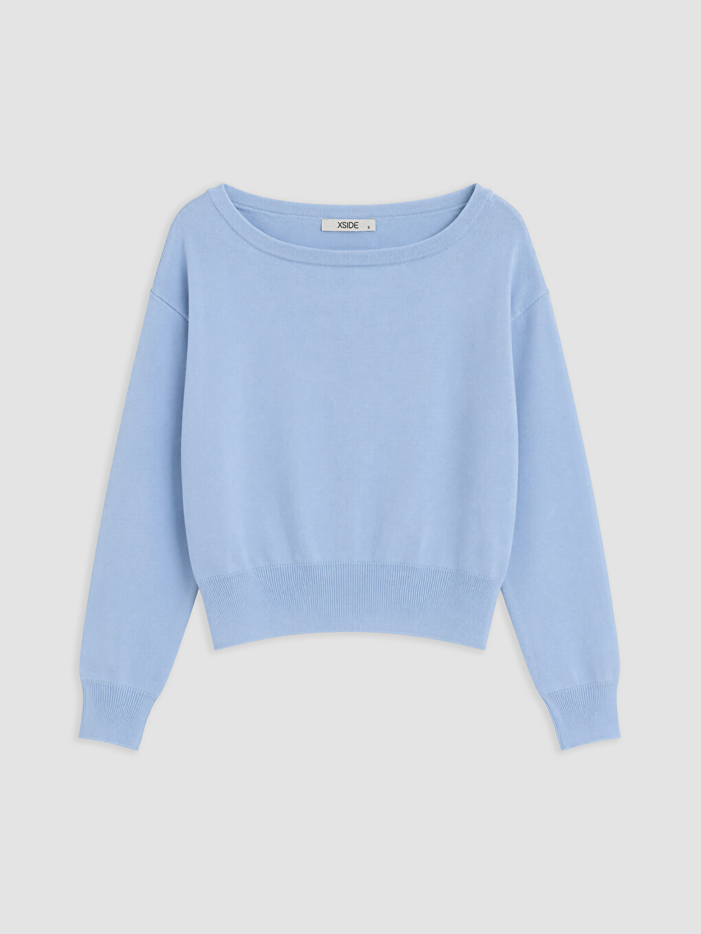 Slash Neck Women's Knitwear Sweater-4