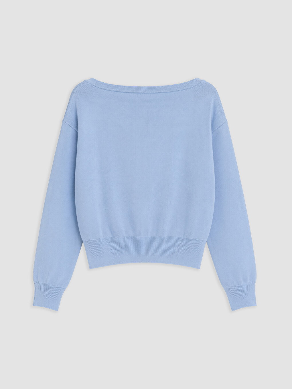 Slash Neck Women's Knitwear Sweater-5