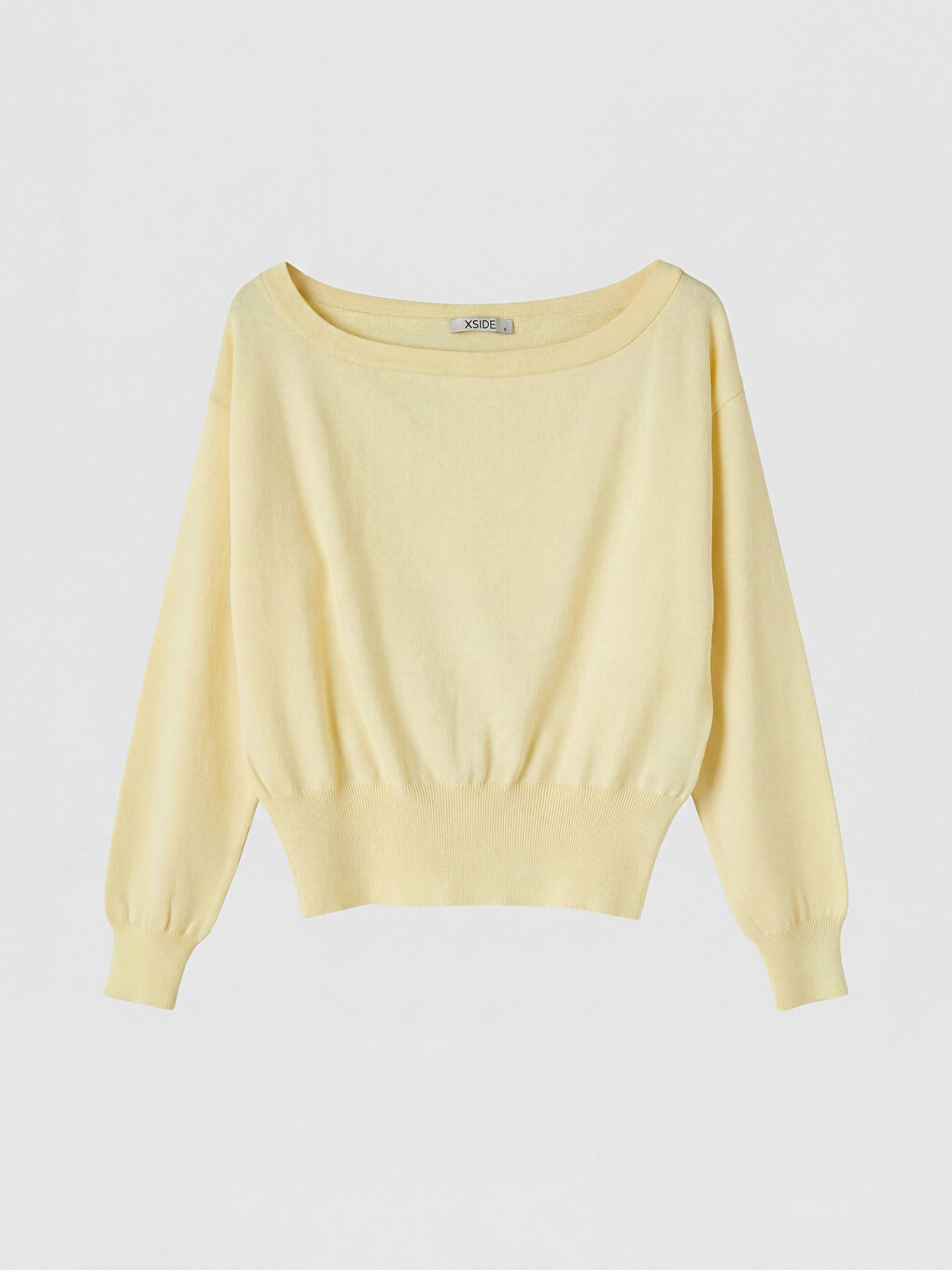 Slash Neck Women's Knitwear Sweater-4
