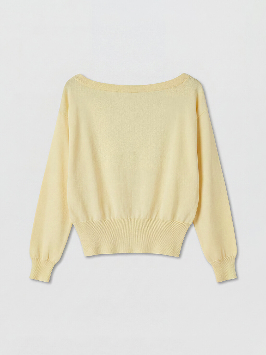Slash Neck Women's Knitwear Sweater-5