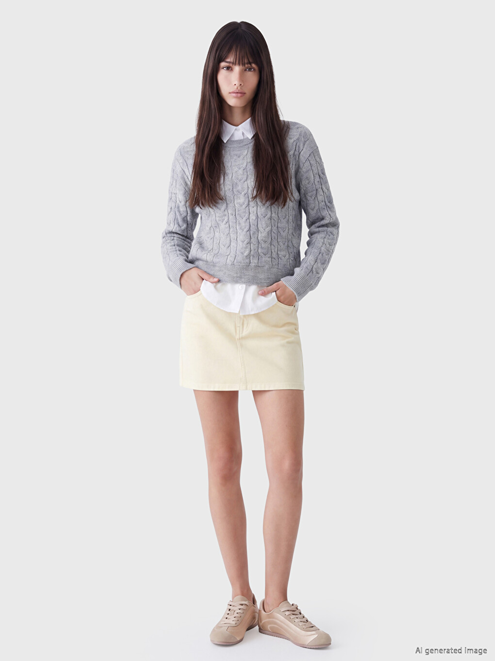 Woman Grey Sweater-1