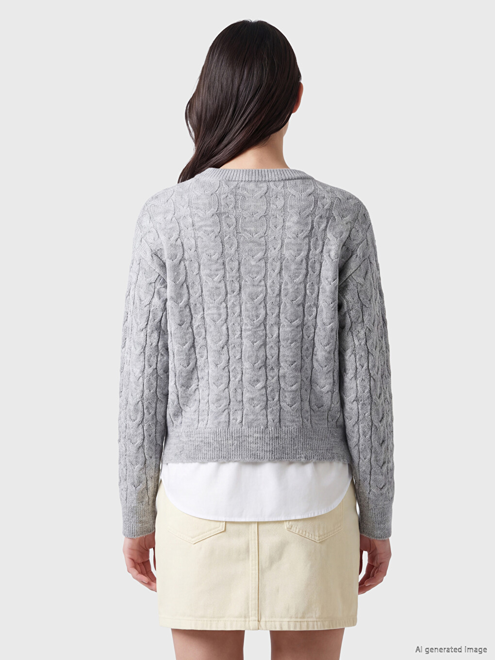 Woman Grey Sweater-3