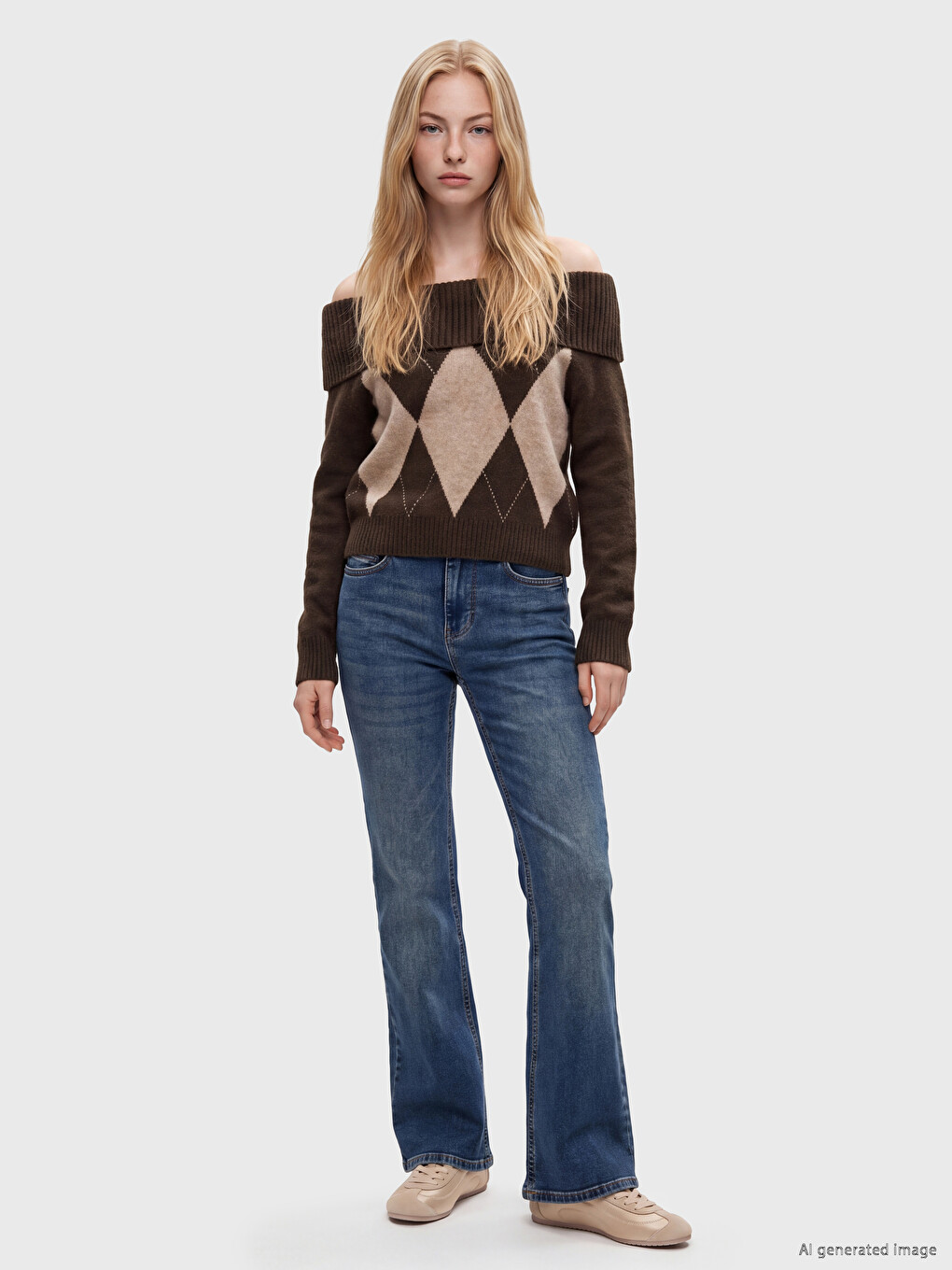 Woman Brown Sweater-1