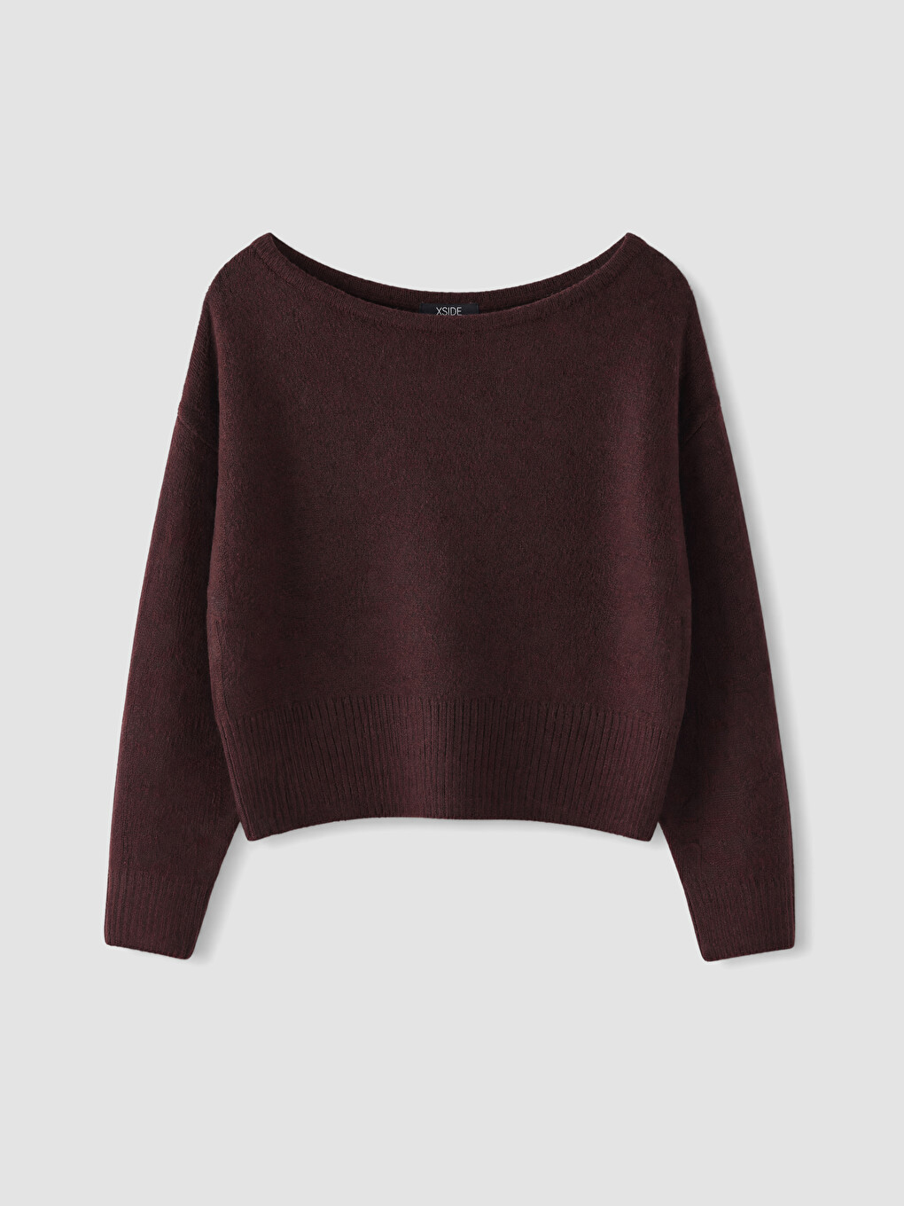 Slash Neck Women's Knitwear Sweater-4