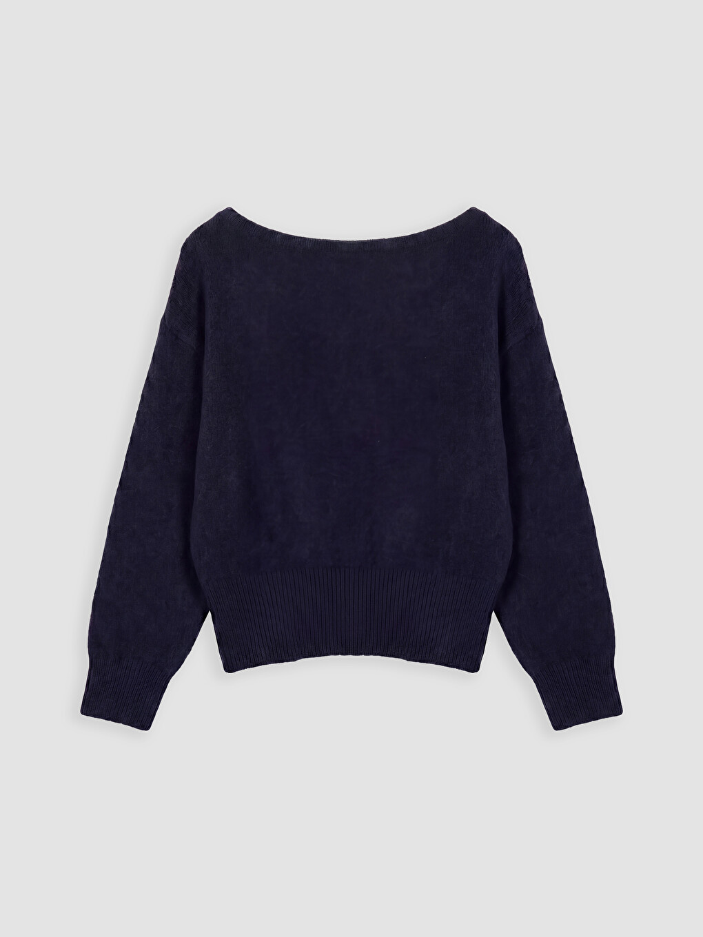 Slash Neck Women's Knitwear Sweater-5