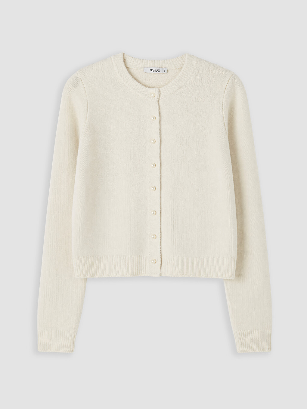 Crew Neck Women's Knitwear Cardigan-4