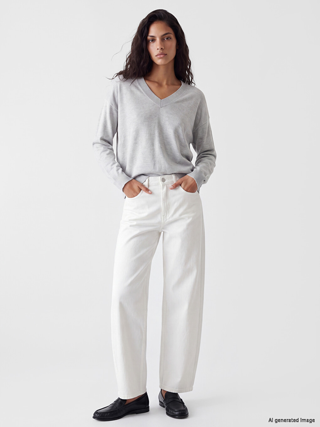 Woman Grey Sweater-1
