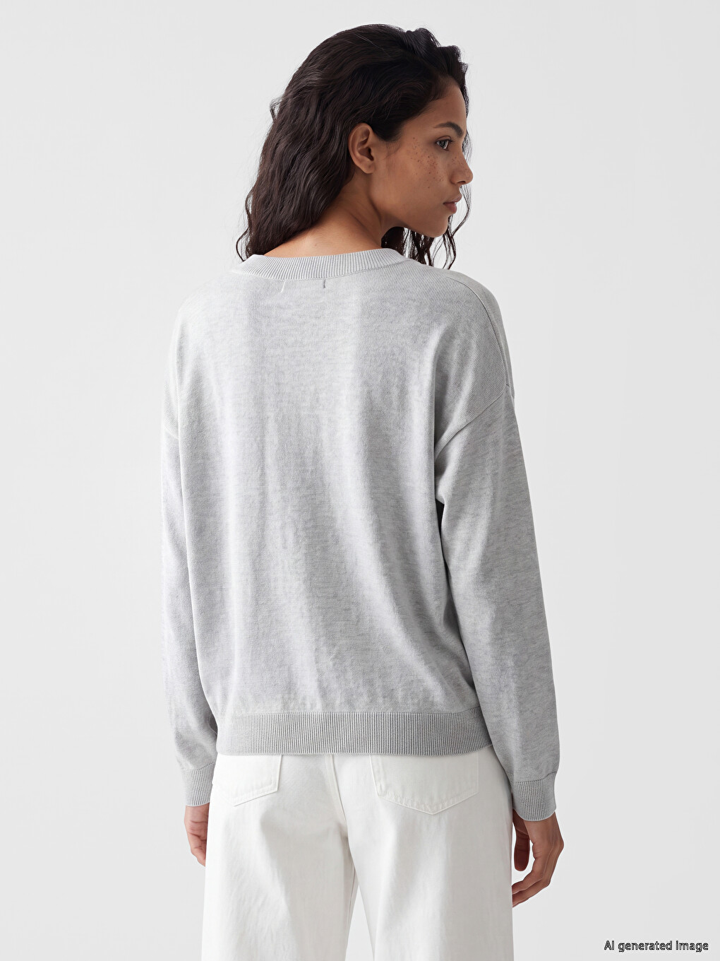Woman Grey Sweater-3