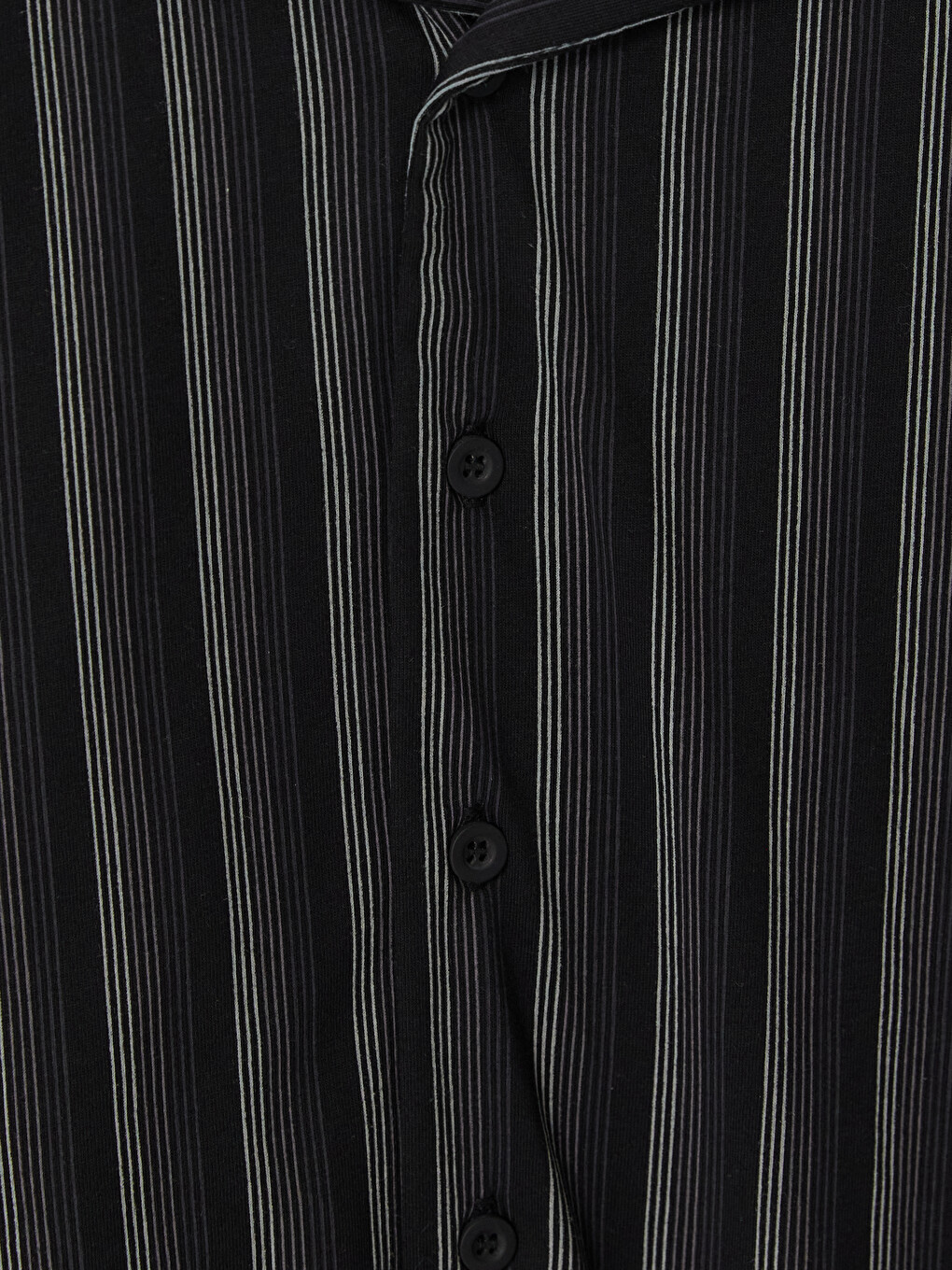 Siyah Çizgili Erkek Pijama Takım-3
