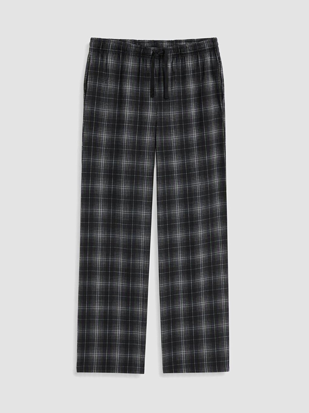 Antrasit Regular Fit Ekose Erkek Pijama Takımı-4